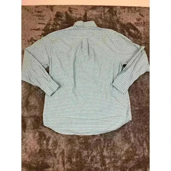 Vineyard Vines Performance Classic Fit Murray Button Up Shirt Men's L Blue Plaid - Picture 9 of 12